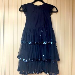 Crewcuts size 10 navy party dress